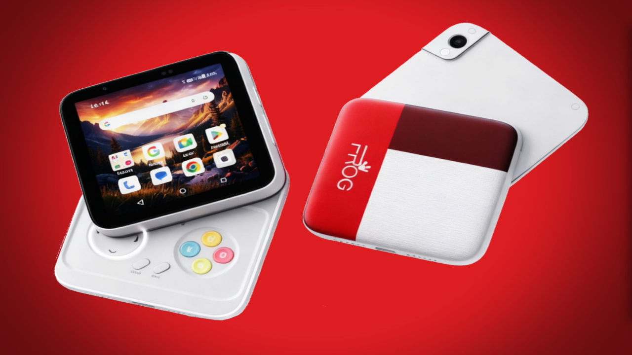 هاتف Compact Frog RS1 يبتكر في تصميم لوحته المخفية أسفل شاشة العرض